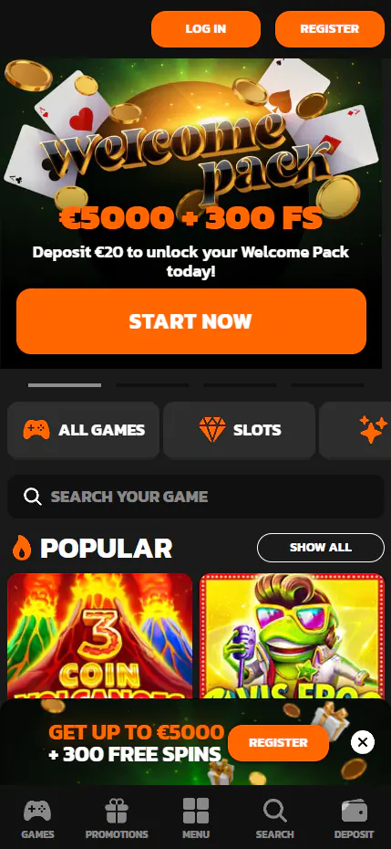 Mobiele App bij Hidden Jack Casino